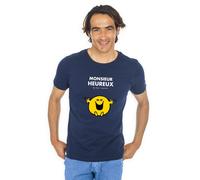 T-Shirt Uomo Maniche Corte Monsieur Felice Colore Blu Marino