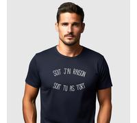 T-Shirt Uomo Maniche Corte SOIT HO RAGIONE SOIT HAI RAGIONE Colore Blu Marino