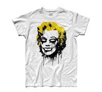 T-shirt uomo Marilyn Monroe teschio skull Marylin tatto style street art