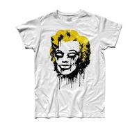 T-shirt uomo Marilyn Monroe teschio skull Marylin tatto style street art