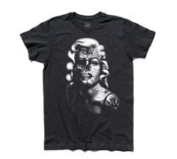 T-shirt uomo Marilyn Monroe teschio skull traditional tattoo vintage Marylin