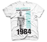 T-Shirt Uomo Miami Vice Ufficiale Don Johnson Is Crocket Manica Corta S-XXL
