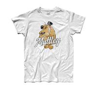 T-Shirt Uomo Muttley 1 And Dick Dastardly - Races Shirt - Linea Classic - 100% Cotone 185 gr/mq Shirt - Linea Classic - 100% Cotone 185 gr/mq (XXL, Bianco)