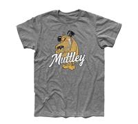 T-Shirt Uomo Muttley 1 And Dick Dastardly - Races Shirt - Linea Classic - 100% Cotone 185 gr/mq Shirt - Linea Classic - 100% Cotone 185 gr/mq (L, Grigio Melange)