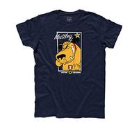 T-Shirt Uomo Muttley 2 And Dick Dastardly - Vulture Squadron - Linea Classic - 100% Cotone 185 gr/mq (M, Blu)