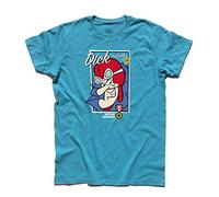 T-Shirt Uomo Muttley 2 And Dick Dastardly - Vulture Squadron - Linea Classic - 100% Cotone 185 gr/mq (XL, Azzurro)