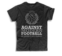T-shirt uomo nera No al Calcio Moderno - Against Modern Football shirt