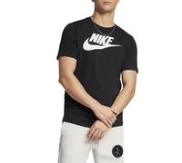 Nike Icon Futura, Sportswear Men S Tshirt Donna, Nero (Black/White), L