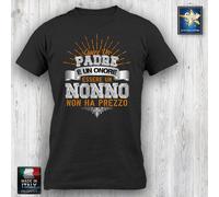 T-shirt Uomo NONNO papà ok ma nonno non ha prezzo Festa dei NONNI Idea regalo