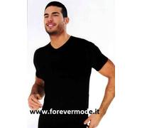 T-shirt uomo Nottingham manica corta in cotone bi-elastico con scollo V art Fox