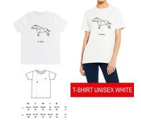 T-shirt UOMO ORIGAMI PITBULL cane DESIGNEDSHIRT DSHIRT american PITBULL TERRIER