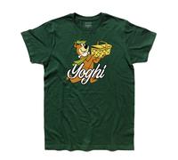 T-shirt uomo orso YOGHI bear YOGI Bubu Boo Boo RANGER SMITH JELLYSTONE cartoons