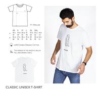 T-shirt Uomo Penguin Origami Animals 100% Cotone Biologico, grafica Pinguino