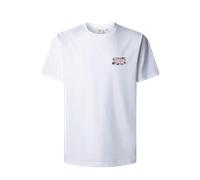 Pepe Jeans Small Flag Short Sleeve T-shirt Bianco 2XL Uomo