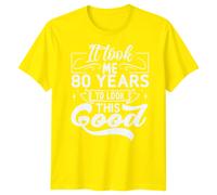 T-shirt uomo personalizzata It Took Me 80 anni compleanno donna grafica...