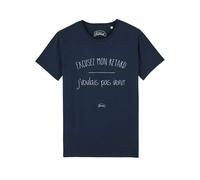 T-Shirt Uomo Personalizzato Maniche Corte Stampato In Francia Colore Blu Marino