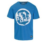 T-Shirt Uomo Pitbull Logo Palms Regular Fit In Blu Ombra 100% BW