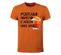 T-shirt Uomo - Portami rispetto e anche uno spritz