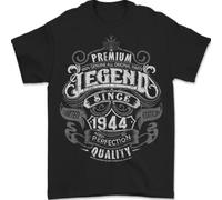 T-Shirt Uomo Premium Legend 82° Compleanno 1944 100% Cotone
