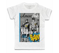 T-shirt uomo Real Begins Robin pipistrello Adam West Gotham