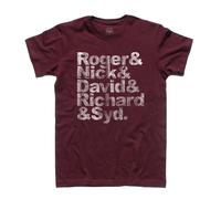T-shirt uomo Roger Nick David Richard & Syd vintage wish you were here