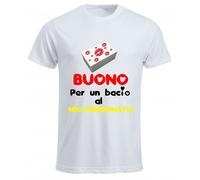t-shirt uomo scritta buono per un bacio neo pensionato pensione idea regalo