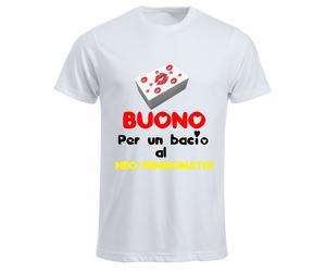 t-shirt uomo scritta buono per un bacio neo pensionato pensione idea regalo