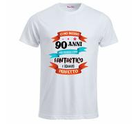 t-shirt uomo scritta ci ho messo 90 anni per essere cosi fantastico compleanno