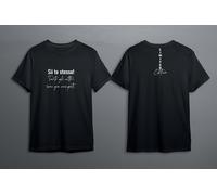 T-shirt Uomo "Sii te stesso" Limited Edition - TS42/N, Maglietta Fronte e Retro
