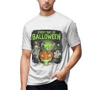 T Shirt Uomo Stravaganti Manica per Ricamo Cropped Elasticizzato Colletto Frasi Lati Boscaiolo Stilizzata Stiro Abito Camicetta Trekking Abbinamento Scozzese Tutte Renne Economici