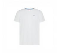 T-Shirt Uomo Sun68 T36101 01 Tshirt con taschino Pocket Basic S/S Bianco
