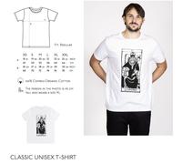 T-shirt Uomo Tarot Imperatrice Ispirato ai TAROCCHI DI MARSIGLIA lettura carte