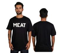 T-Shirt Uomo The Dudes Meat Classic Girocollo Cotone Nero M