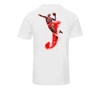T-Shirt Uomo The Last Dance - J 23 Campioni Basket Pallacanestro (L, Bianco)