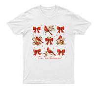 T-shirt uomo Tis The Season Christmas Holiday Cardinals maglietta grafica...