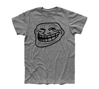 T-shirt uomo Trollface troll face Facebook emoticon twitter smile cartoon quest