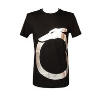 TRUSSARDI T-Shirt Uomo Manica Corta Girocollo con Logo Stampato Puro Cotone Articolo TRU2MTS01, 05 Black - Silver, M