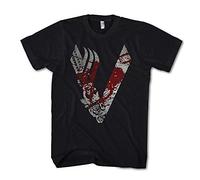 T-Shirt Uomo Vikings King Ragnar Lodbrok Valhalla Ivar Odino - Nero, M