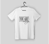 T-shirt uomo "You Are Enough" - TS25/N, Maglietta motivazionale stampata