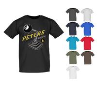T-Shirt V8 Hot Rod US Car&oldschooldruck 8 Tonalità Modello Peters A12210F