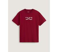 T-shirt Vans Determined manica corta rosso bianco - XL