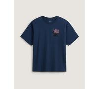 T-shirt Vans Metal Wall manica corta blu navy rosa nero - M