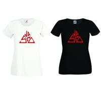 T-shirt Vasco rossi blasco cotone bianca nera donna cantante rock anni 80 90