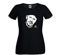 T-shirt Vasco rossi blasco volto ottimo cotone nera donna nera rock musica