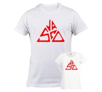 T-shirt VASCO ROSSI logo anni 80 blasco maglietta bianca o nera Triangolo rock