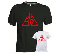 T-shirt VASCO ROSSI logo anni 80 blasco maglietta bianca o nera Triangolo rock