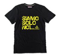 T-shirt Vasco Siamo solo noi Rossi Blasco live anni 80 cotone nera stampa gialla
