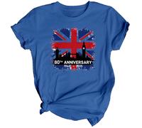 T-shirt VE Day 80th Anniversary, UK Union Jack, WWII Remembrance, 1945 -...