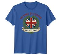 T-shirt VE Day 80th Anniversary, UK Union Jack, WWII Remembrance, 1945 -...