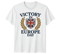 T-shirt VE Day 80th Anniversary, UK Union Jack, WWII Remembrance, 1945 -...